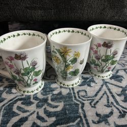 Stechcol Gracie bone china Coastline Imports Lesser Celandine Pedestal 3 cups