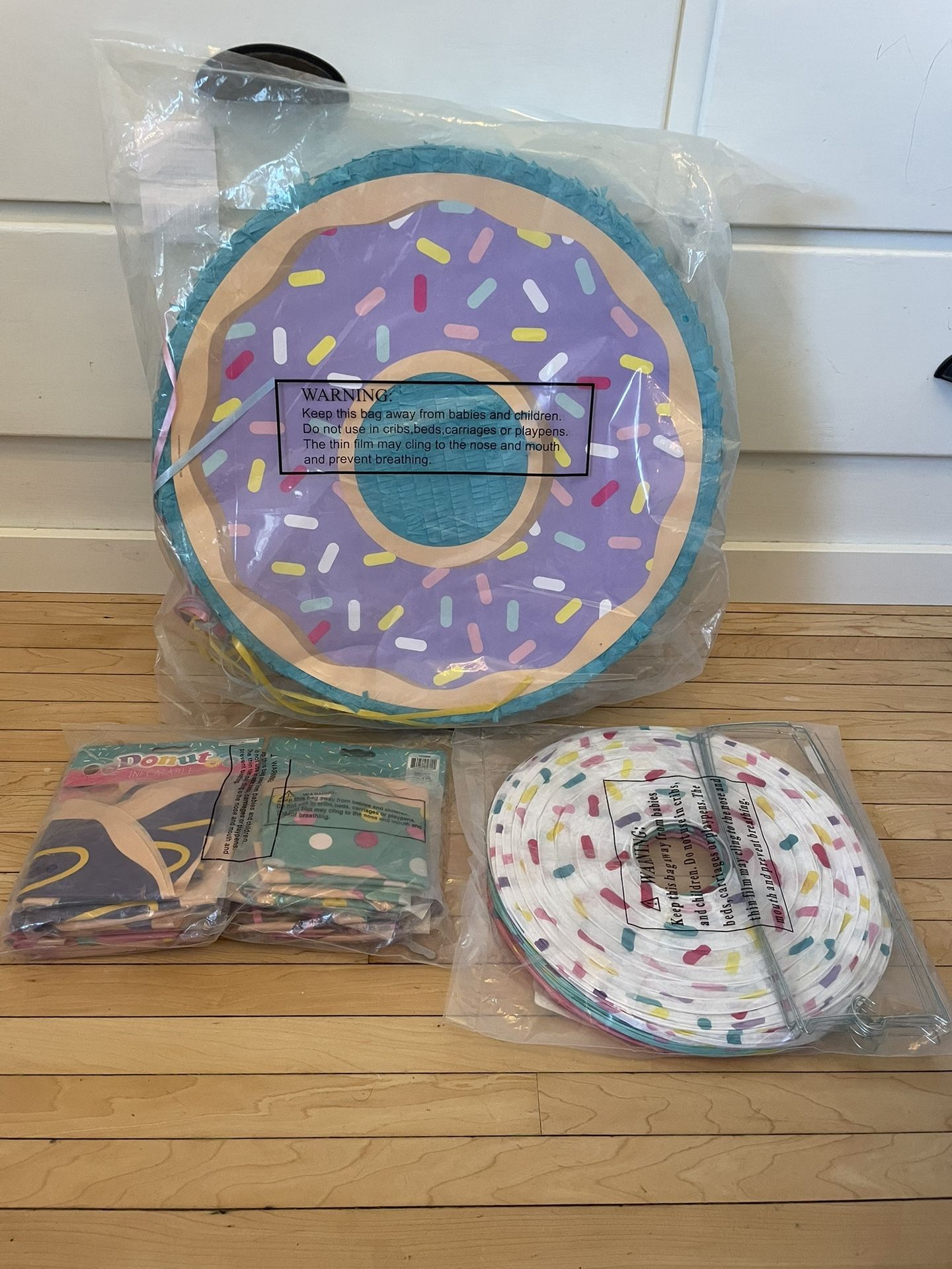 Children’s Party Donut Decor 3 Pieces