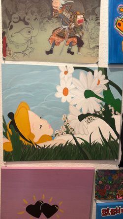 Alice in wonderland painting