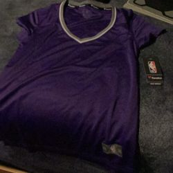 NBA Authentic Blank Purple Warm-Up Jersey Shirt By Fanatics Womens Size Xtra Small New With Tags 