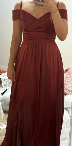 Burgundy dress