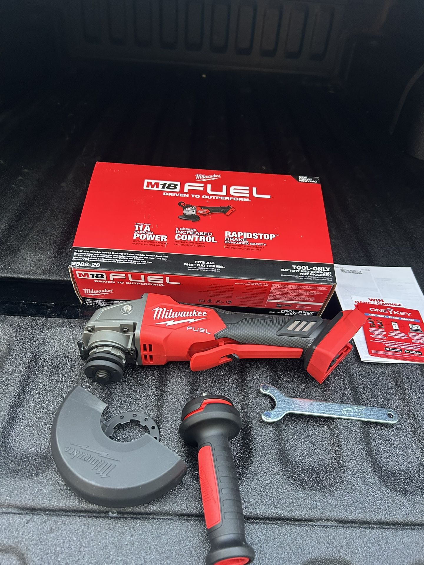 M18 FUEL 18V Lithium-Ion Brushless Cordless 4-1/2 in./5 in. Grinder w/Paddle Switch (Tool-Only)