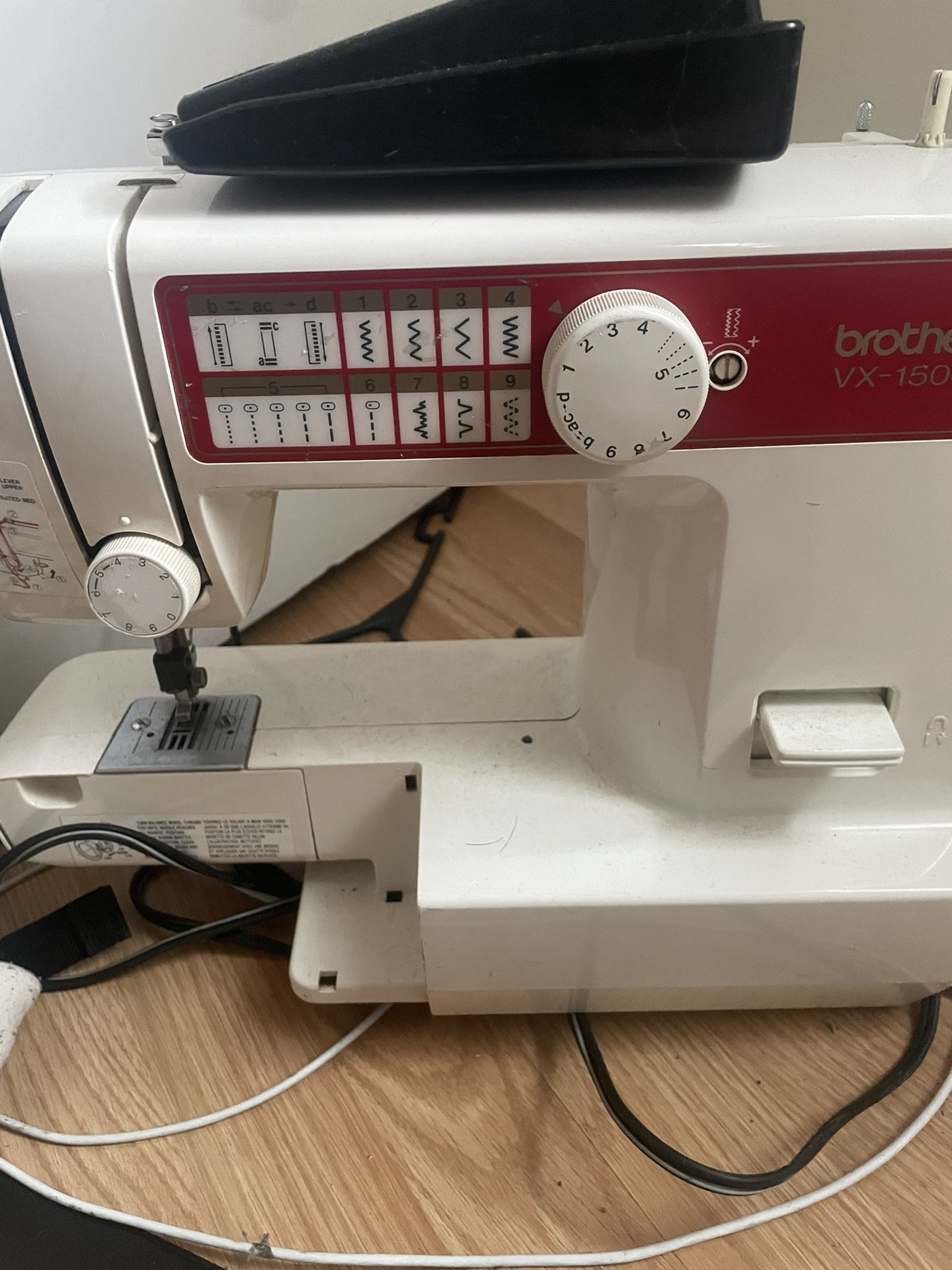 brother vx-1500 sewing/stitching machine 