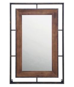 Brand New Metal Framed Rustic Wall Mirror 24x36”