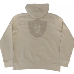 New Era Las Vegas Raiders Pullover Hoodie Sweatshirt Mens S,L,XL & 3XL Crème New