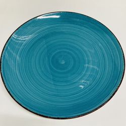 Replacement Royal Norfolk Turquoise Swirl Stoneware Plates, 10"