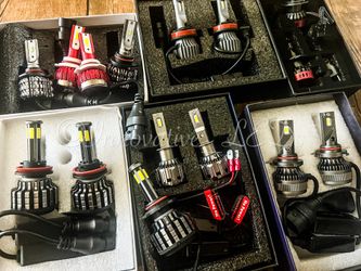 9004 LED Headlight Bulbs,9004/HB1 Hi/Lo Beam LED Headlight Bulb 6500k 9004 LED Bulb Cool White luces 