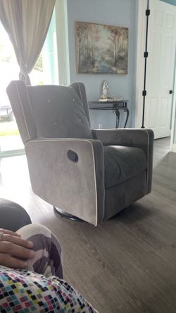 Grey rocking Couch