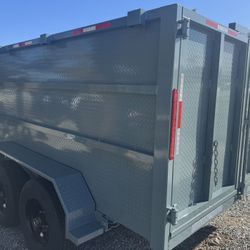 Hydraulic Dump Trailer with Diamond Walls 💎