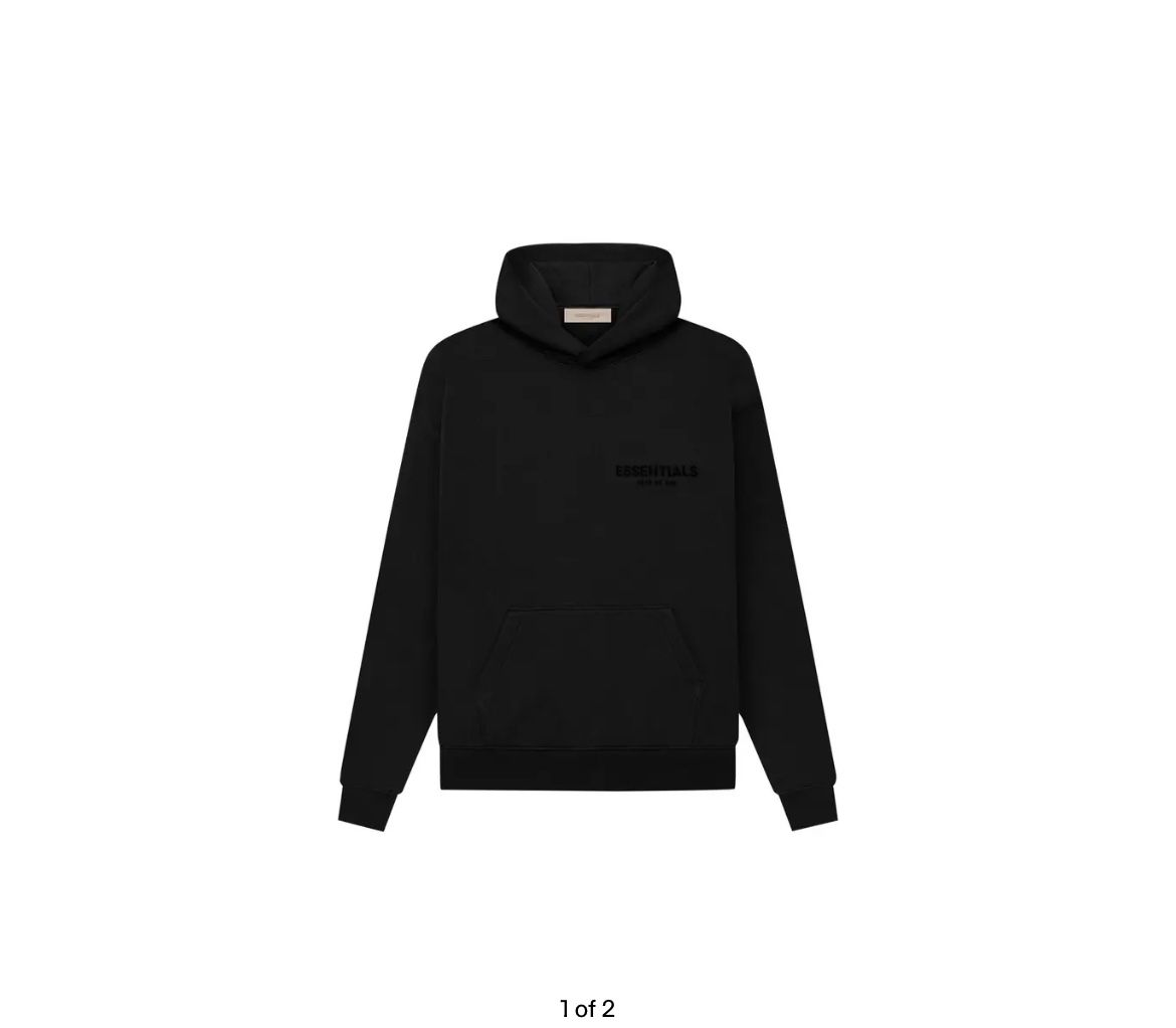 Black Essential Hoodie