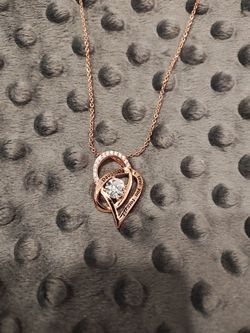 Infinity heart pendant necklace
