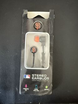 Official MLB SF Giants Stereo Earbuds