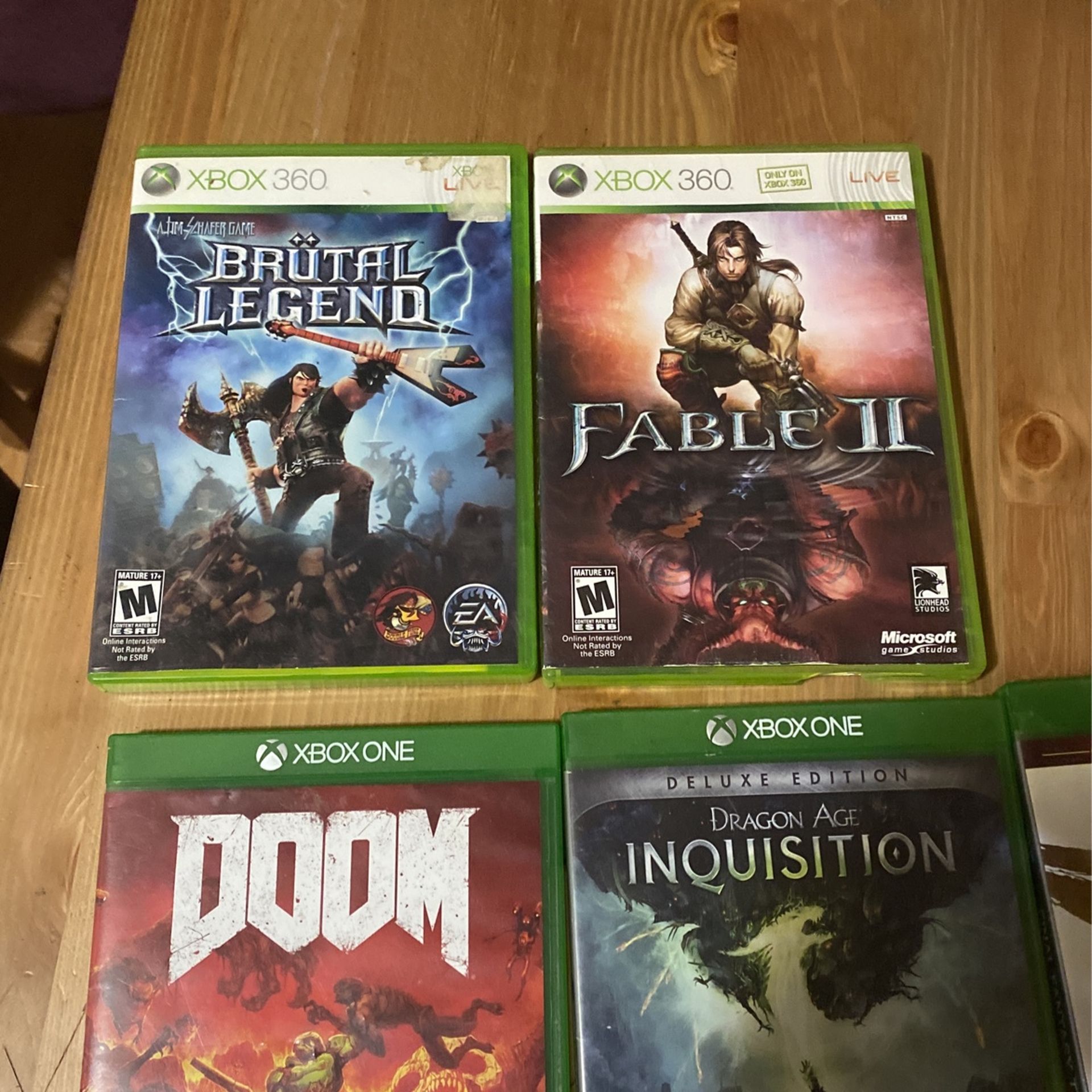 Xbox One And Xbox 360 Games