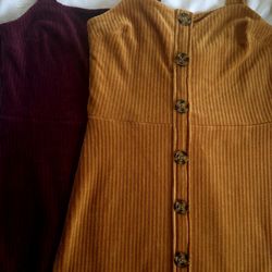 2 Dresses size L $8