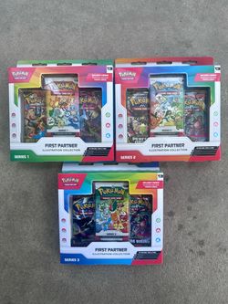 Pokémon First Partner Illustration Collection Series 1, 2 & 3