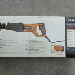 Ridgid Reciprocating Hand Saw, Electric, Heavy Duty!!