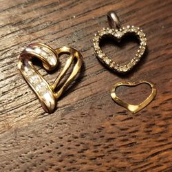 10k Heart Pendant/charms