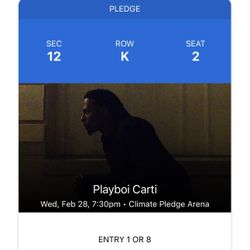 PlayBoi Carti Ticket