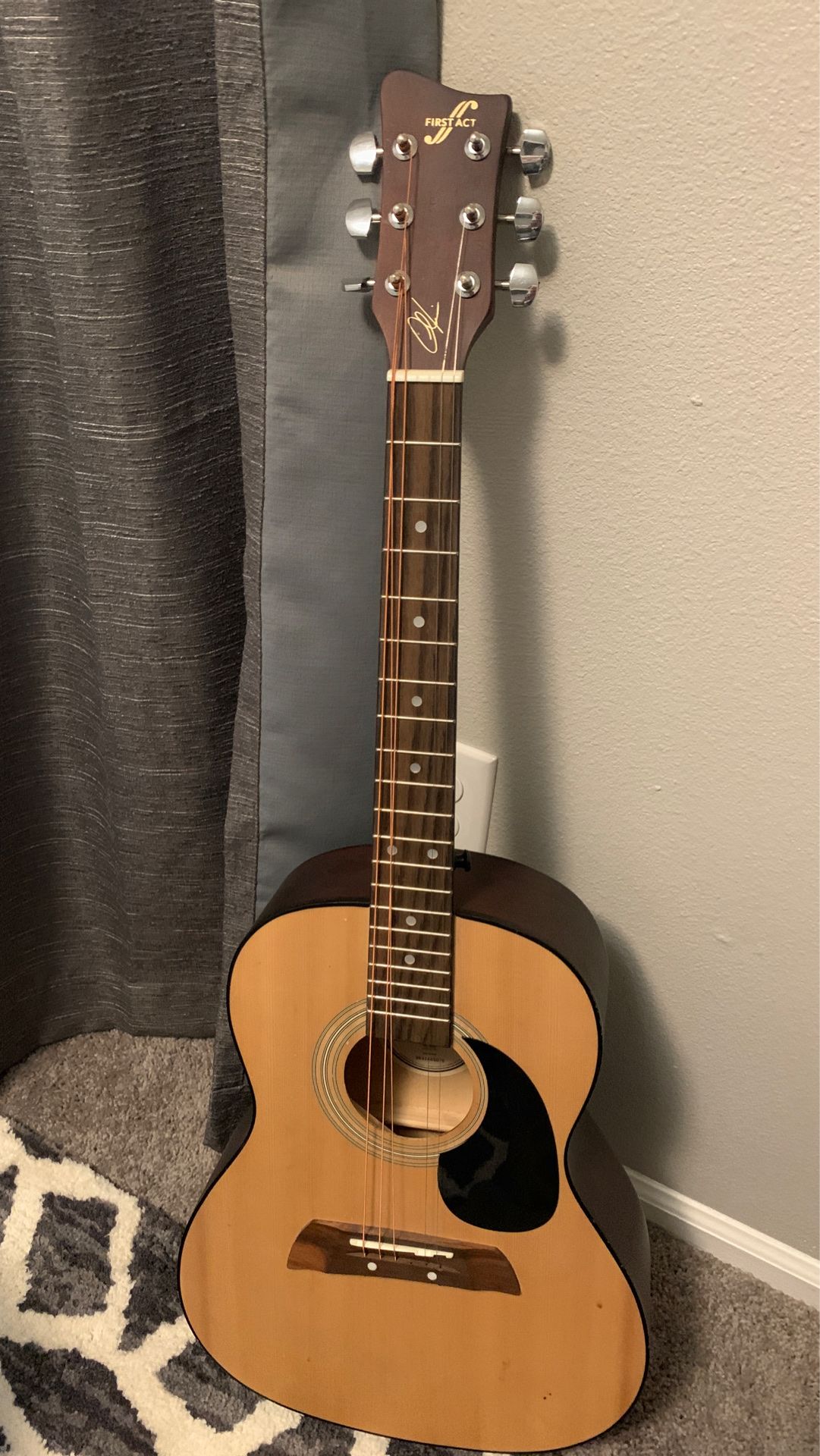 First act Adam Levine acoustic guitar. Child’s size