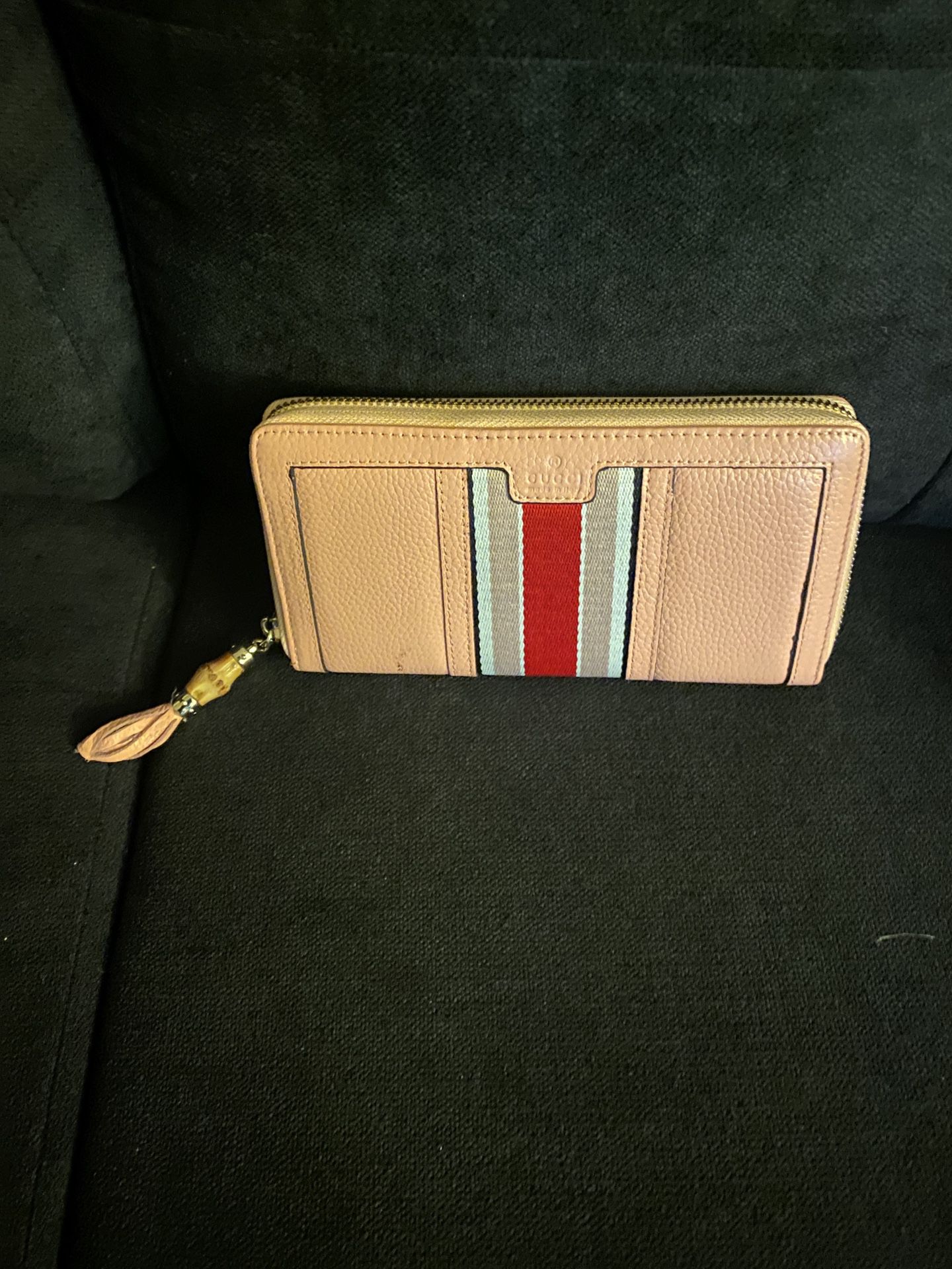 Pink Leather GG Wallet