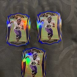 2020 Select Certified JK Dobbins Die Cut Rookie Card Purple Parallel