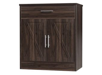 Farmhouse Storage Cabinets with Doors and Shelves,Kitchen Barn Door Storage Cabinet with Drawers,Coffee Bar Cabinet Buffest Sideboard for Dining Livin