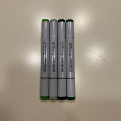 Copic Sketch Markers Set Of 4 In Green