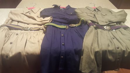 Girls Ralph Lauren Polo Khaki Dresses