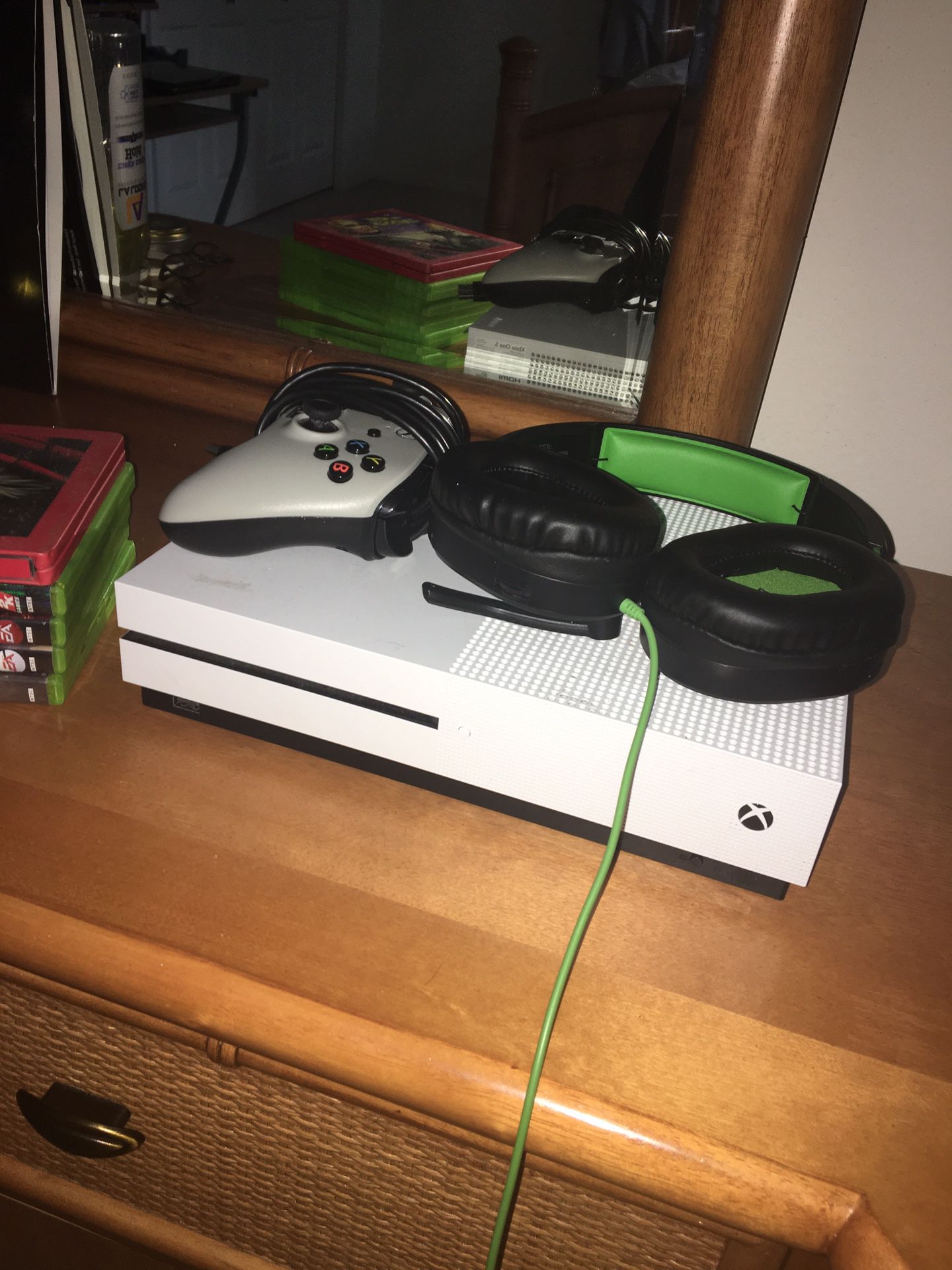 Xbox with Controller & Headset