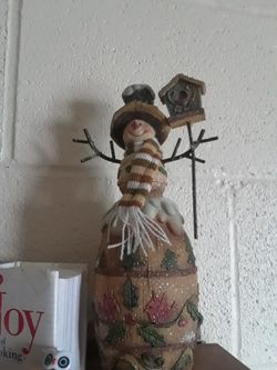 Ceramic Snowman figurine