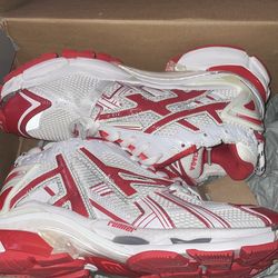 Balenciagas runners 43 red and white