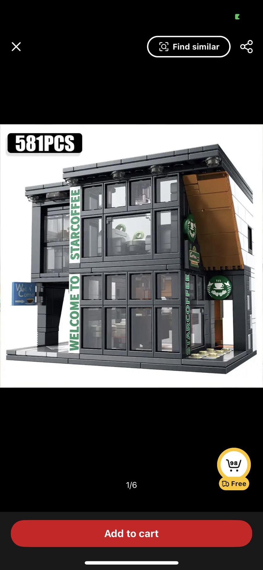 Lego ( Building Blocks) Coffee Shop 