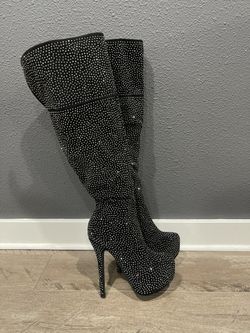 NYE Sparkling Sexy Boots Size 7