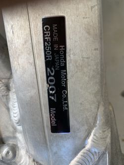 2007 Honda CRF250R Frame