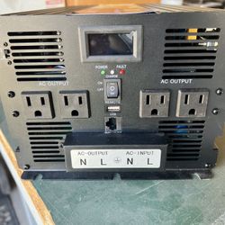 3000W Power Inverter 12V To 110/120V. Dc-AC Converter 6000W Peak