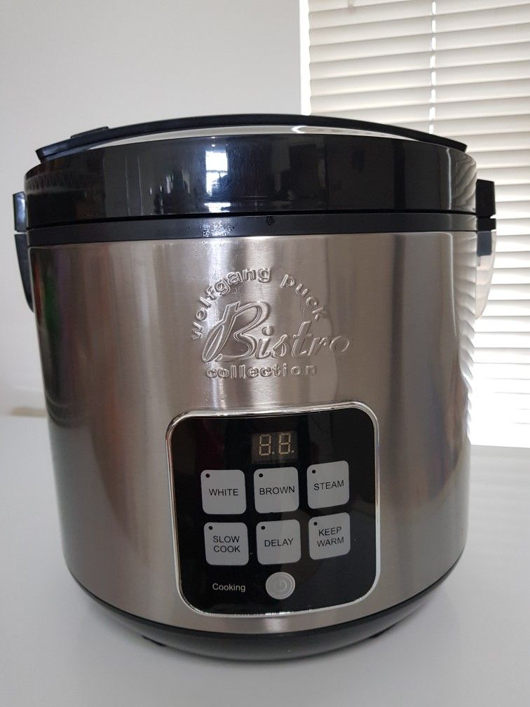 Wolfgang Puck Bistro Collection BDRCRD010 10 Cup Rice & Slow Cooker Stainless