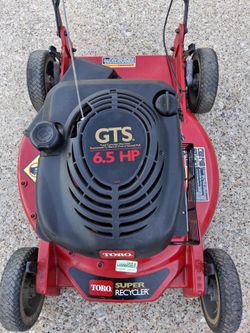 Toro push lawnmower gts super recycler