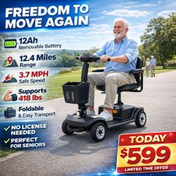 Mobility Scooter/red 4wheel