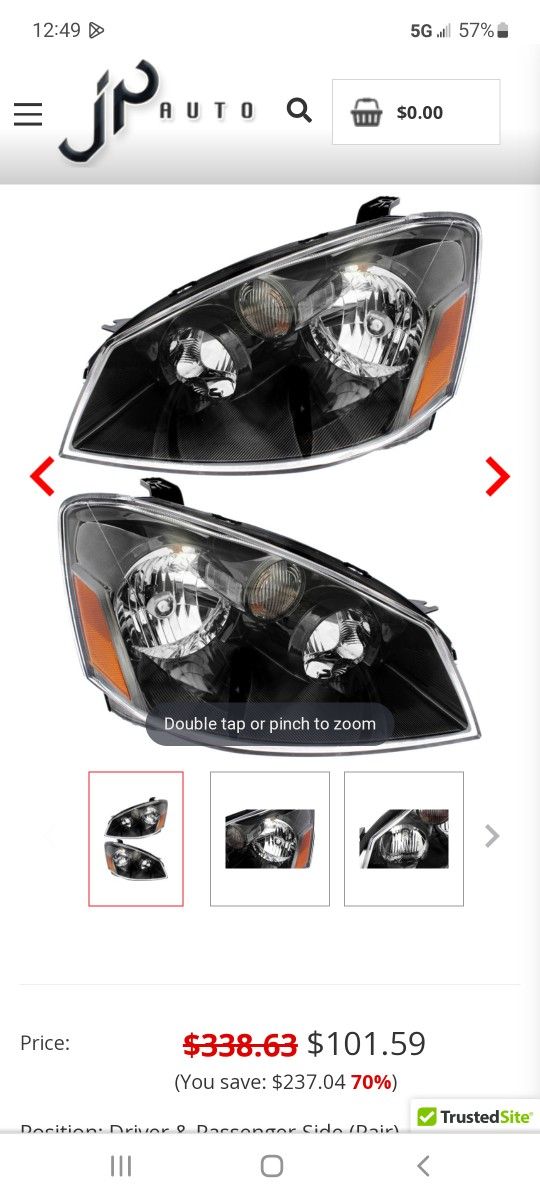 2005 Altima Headlights Brand New