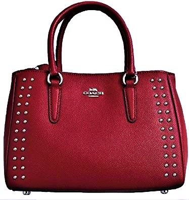 ** NEW COACH MEDIUM SURREY * RED * MSRP $450 * WALLET * GIFT * PURSE ...