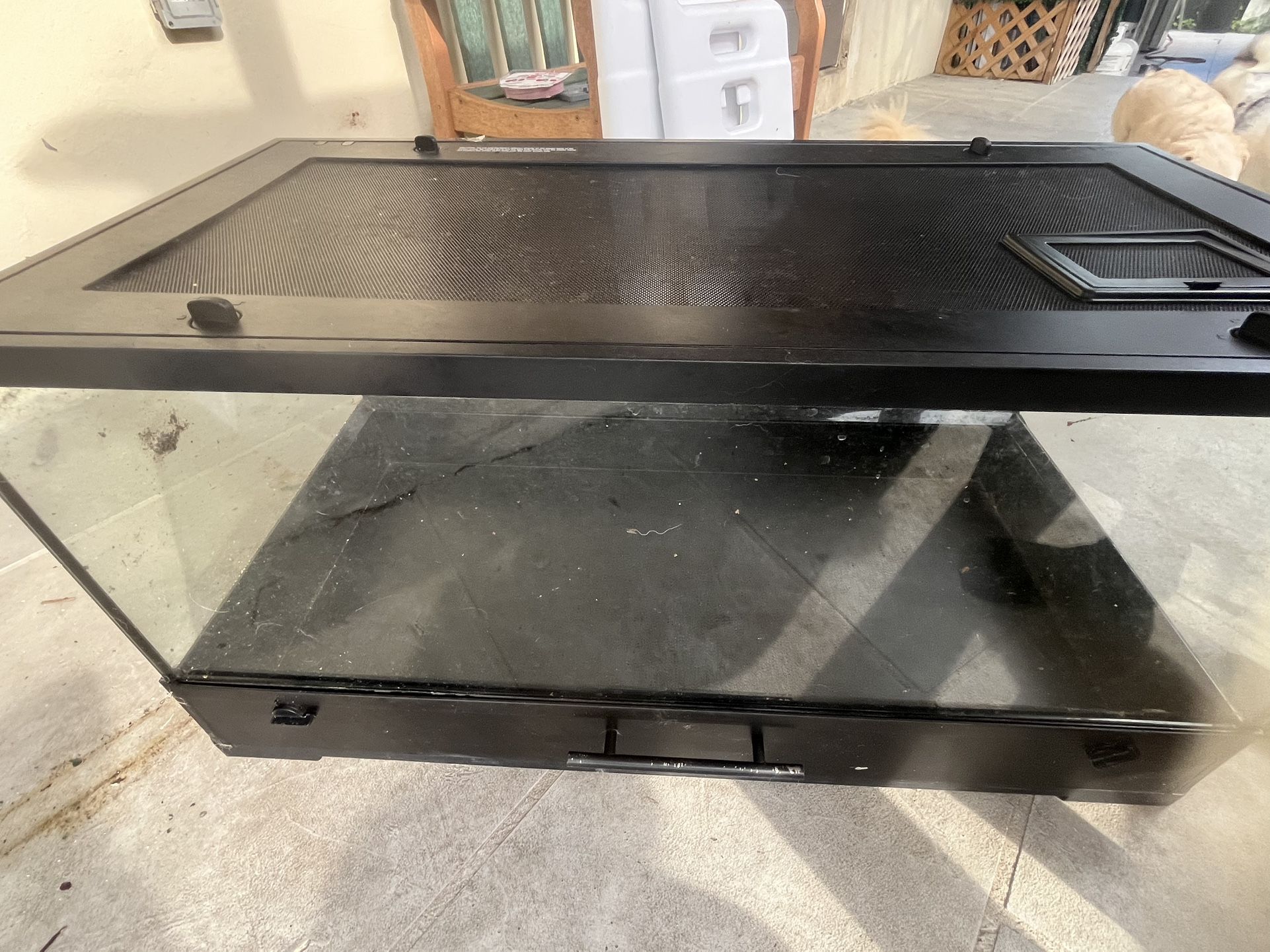36x18x18 reptile tank With Bottom Tray 