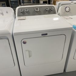 MayTag White 7.0 Cu. Ft. Gas Dryer With Sanitize Cycle