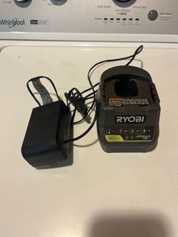 Ryobi P118B 18V battery charger, designed to charge Ryobi ONE+ 18V Lithium-Ion batteries.
