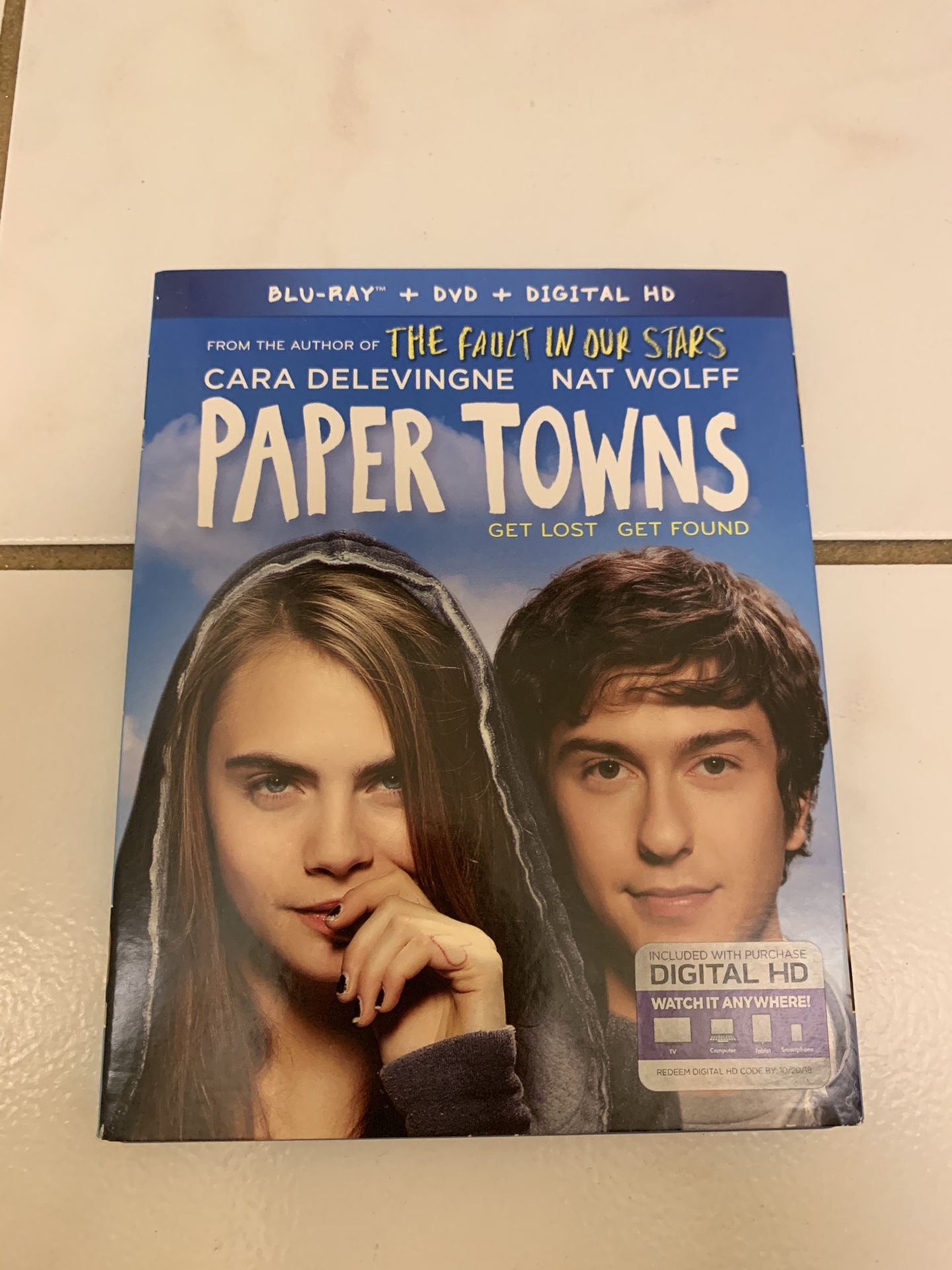 Like New Paper Towns Blu Ray DVD And Digital Copy For $10