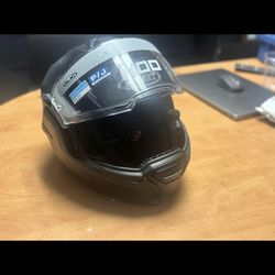 HJC i100 Modular Motorcycle Helmet (Size M) + Bluetooth – Like New