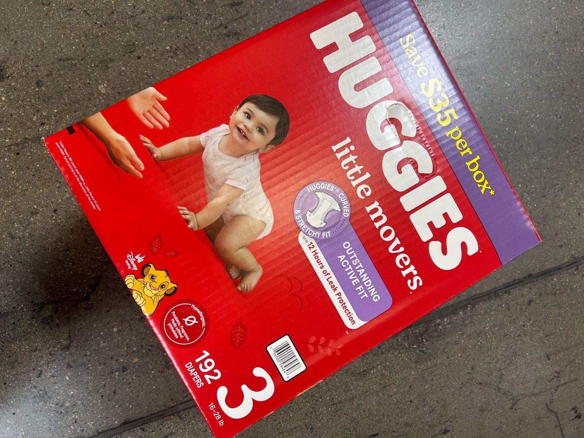 New Huggies Little Movers Diapers Size 3 192 Count