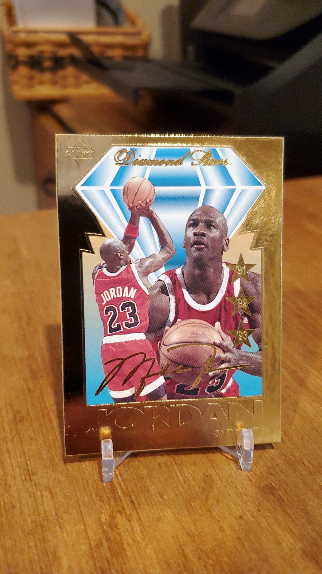 Michael Jordan 23k Gold card with COA