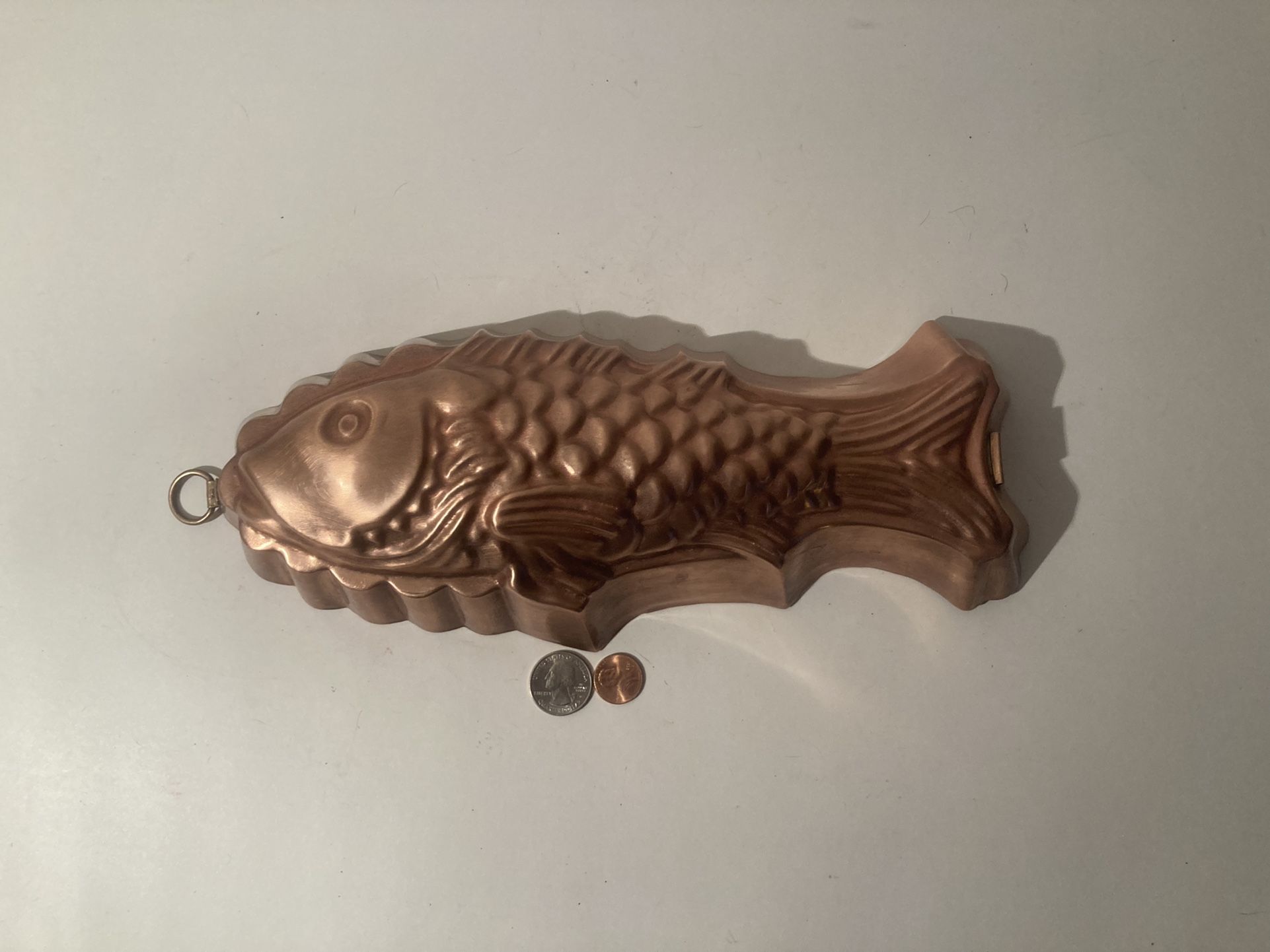 Vintage Copper Fish Mold