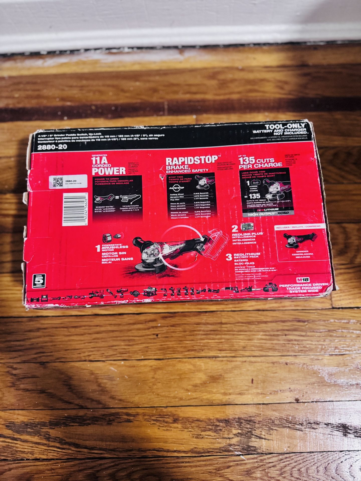 Milwaukee M18 REDLITHIUM x M18 FUEL Grinder Paddle Switch