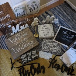 Wedding Decor - Signs & Such